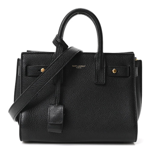Nano Calfskin Handbag - Black