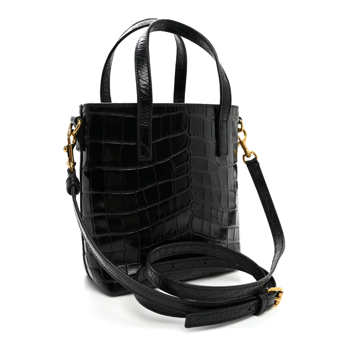 Mini Calfskin Tote Bag - Black