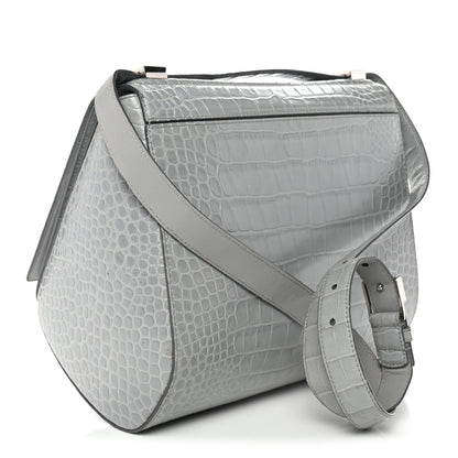 Medium Calfskin Crossbody Bag - Grey