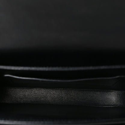 Small Calfskin Satchel Bag - Black