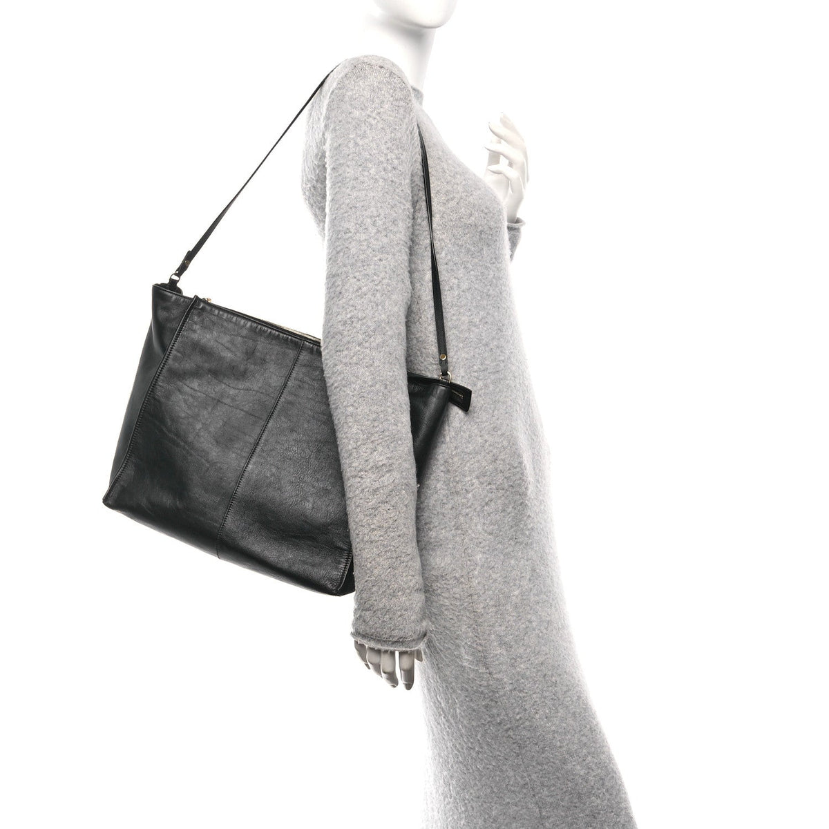 Nappa Clutch Bag - Black