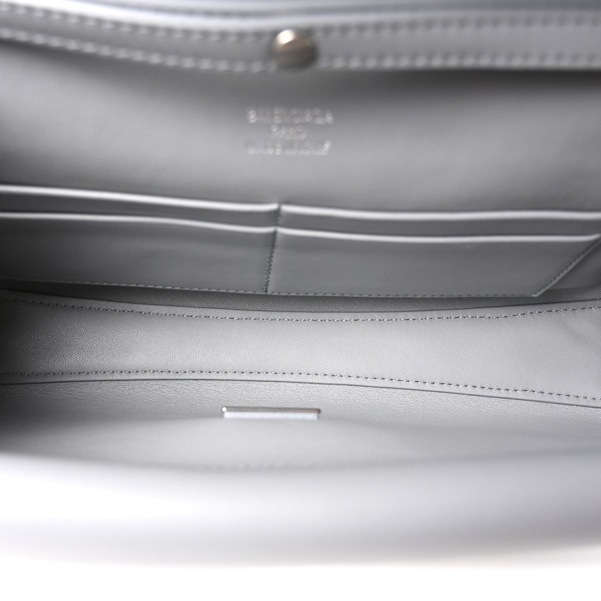 Small Calfskin Clutch Bag - Grey