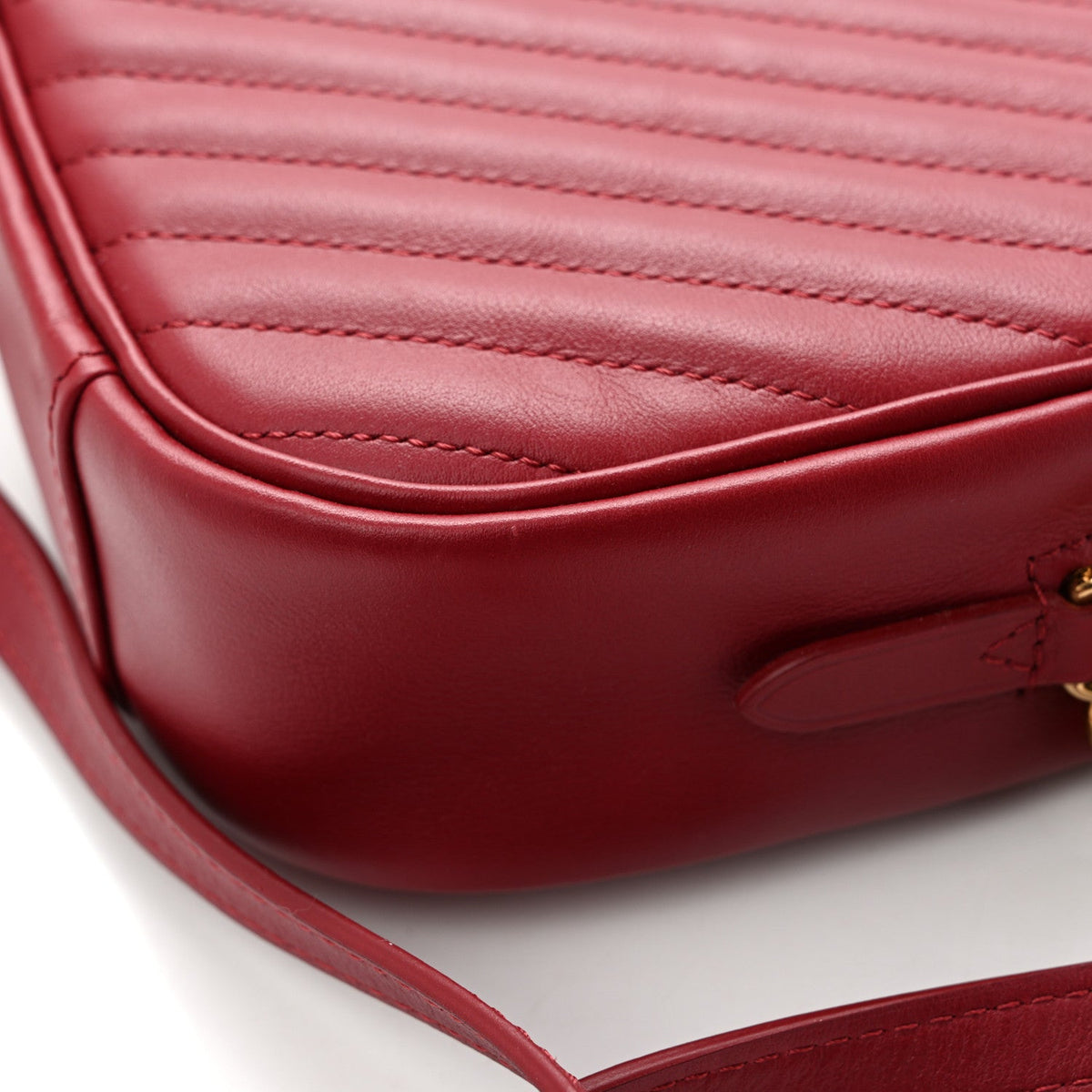 Calfskin Crossbody Bag - Red