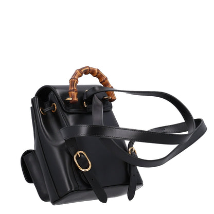 Calfskin Backpack - Black
