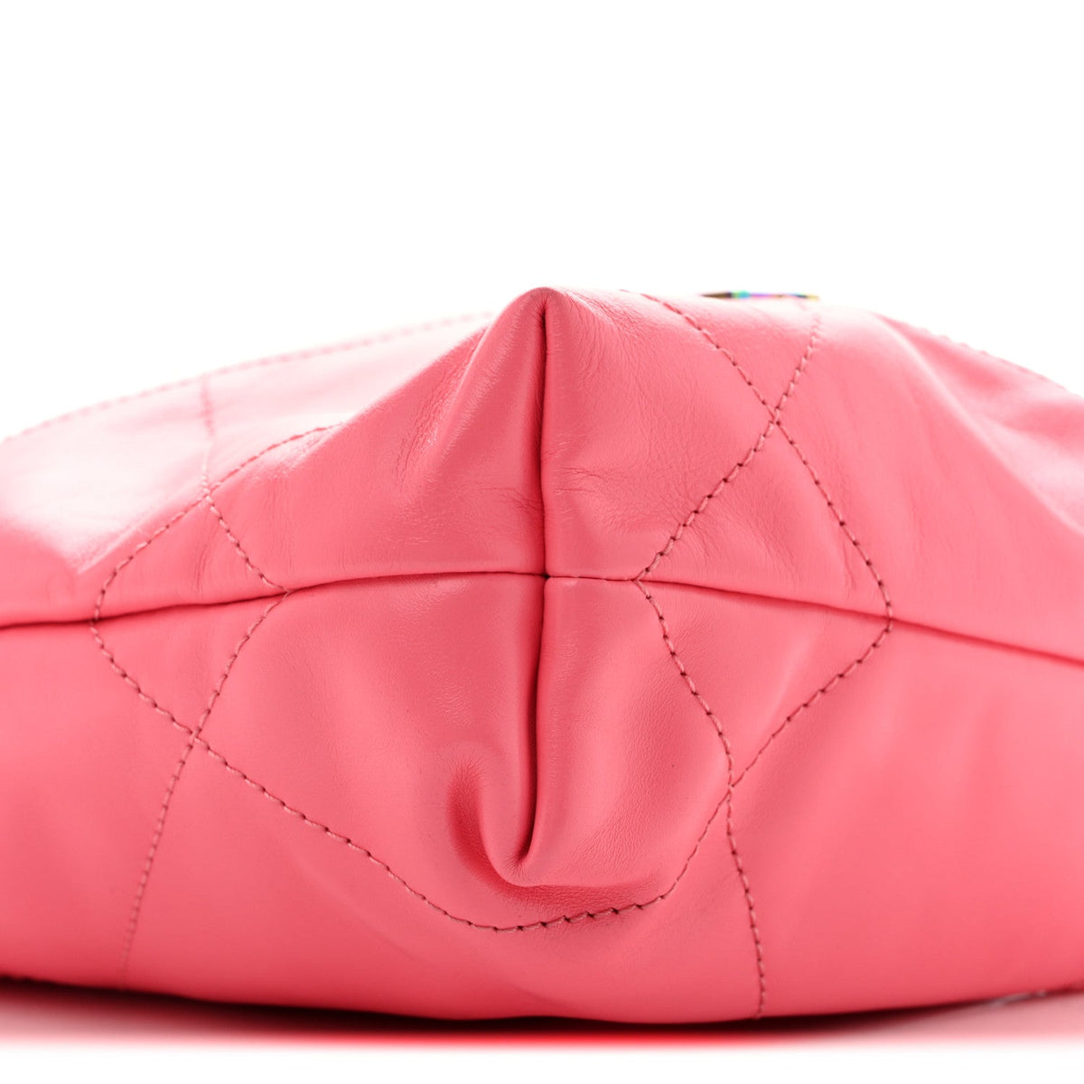 Mini Quilted Calfskin Handbag - Pink