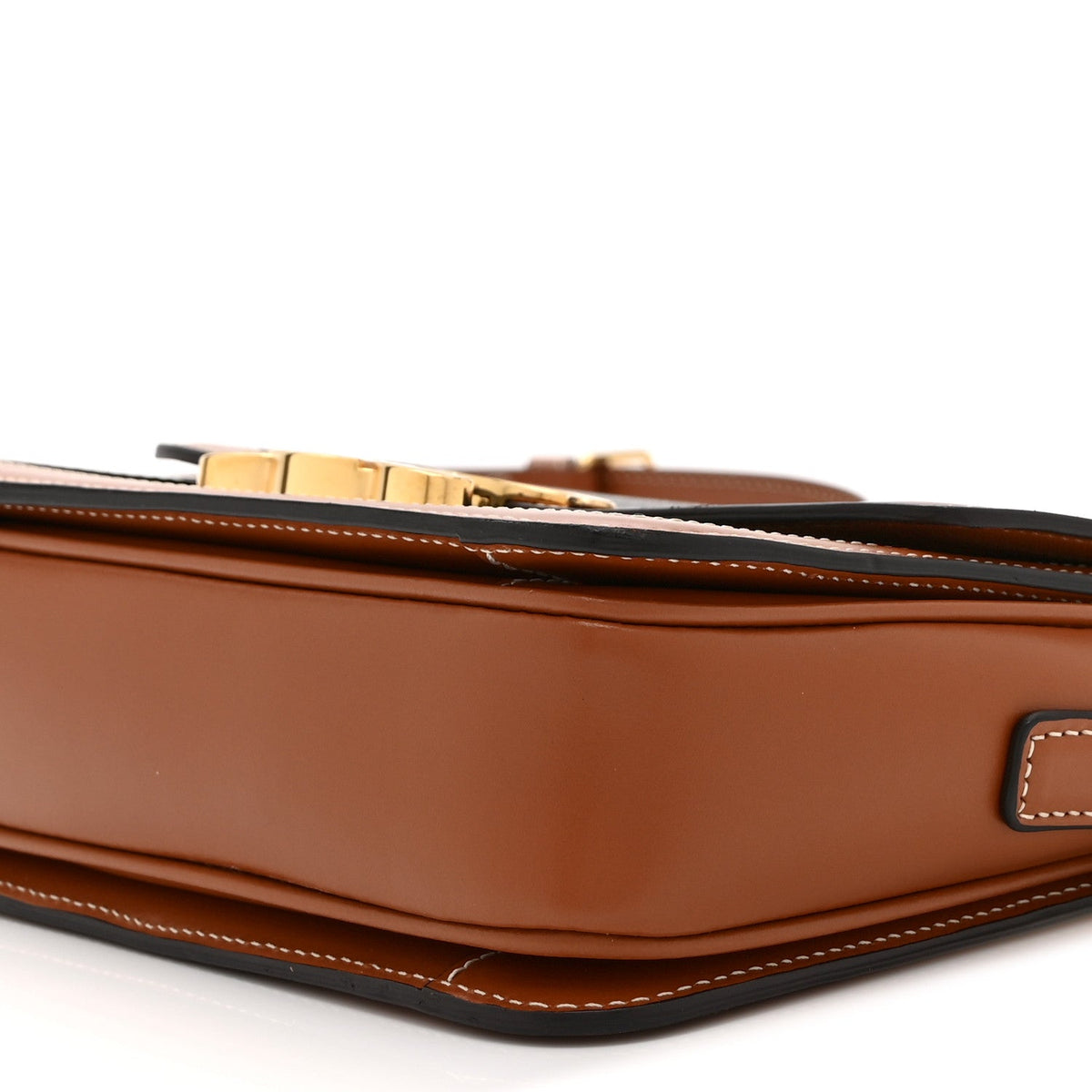 Calfskin Canvas Handbag - Tan