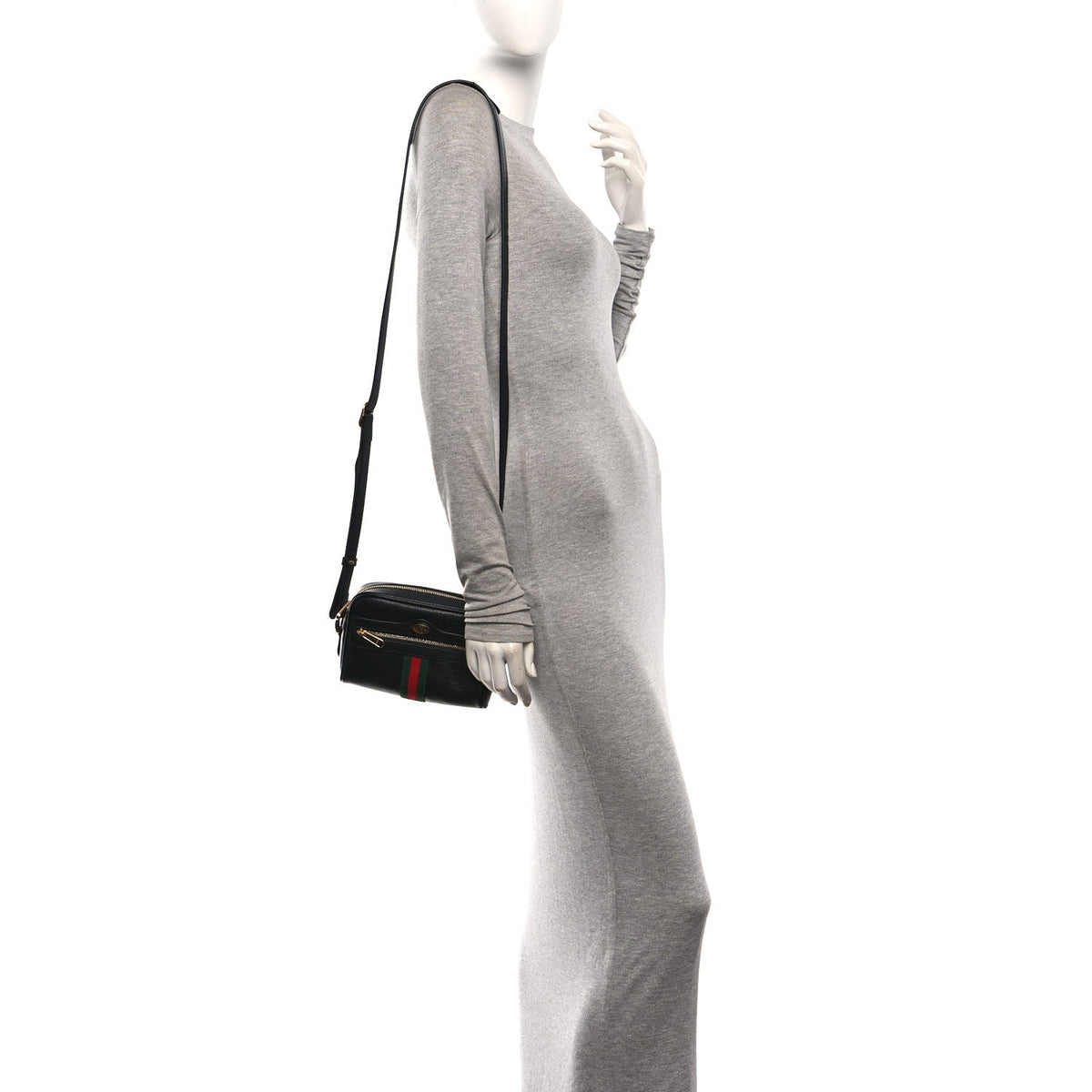Mini Calfskin Shoulder Bag - Black