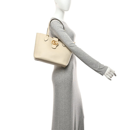Small Calfskin Tote Bag - White