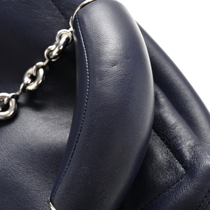 Small Nappa Handbag - Blue