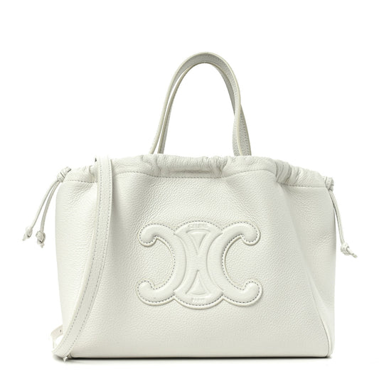 Small Calfskin Handbag - White