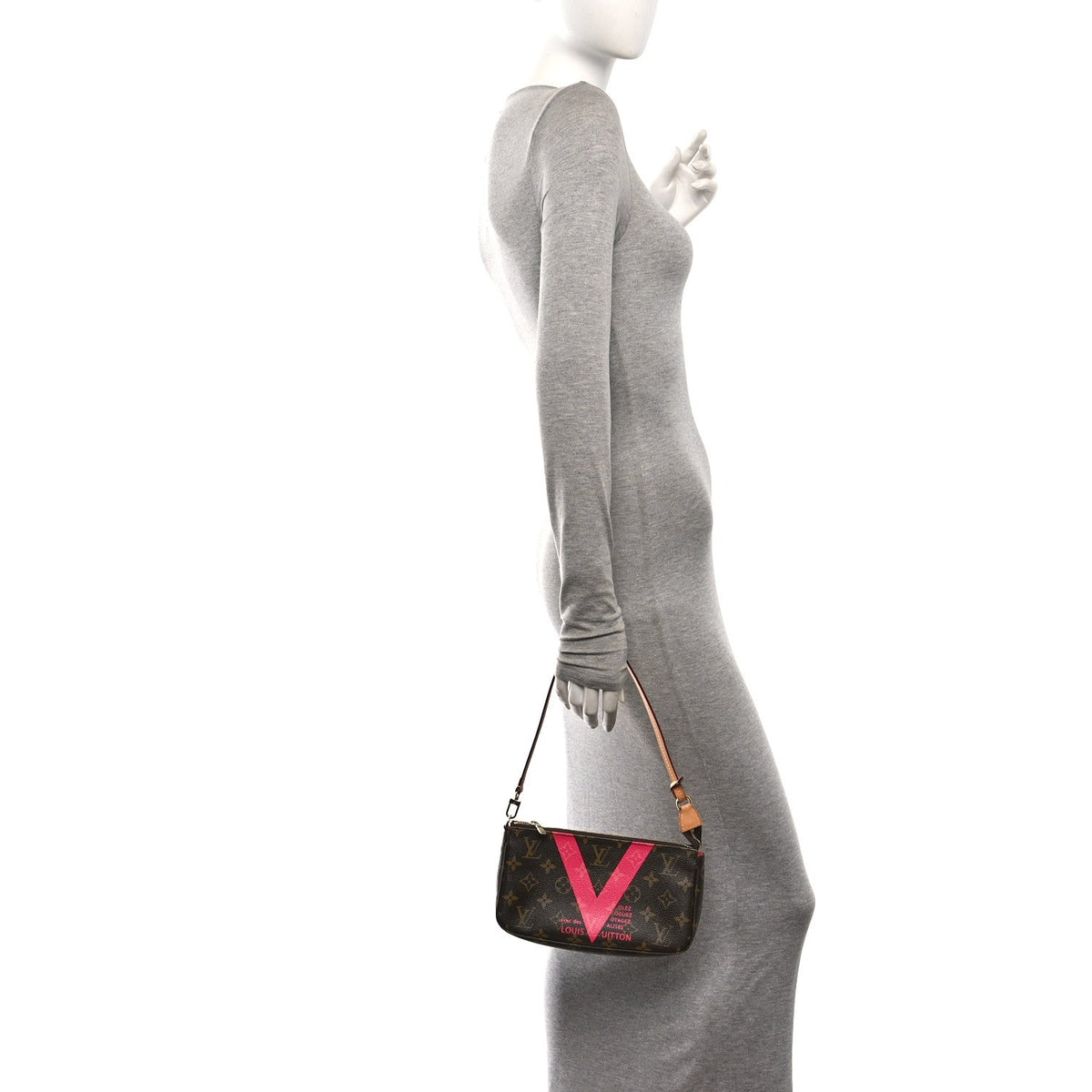 Monogram V Pochette Accessories Grenade Handbag