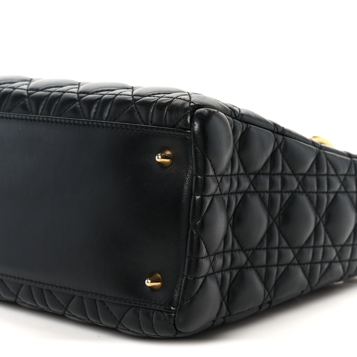 Medium Lambskin Handbag - Black