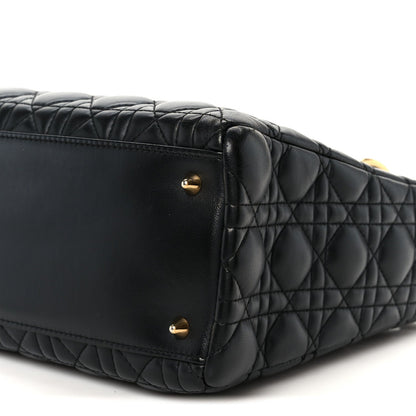 Medium Lambskin Handbag - Black