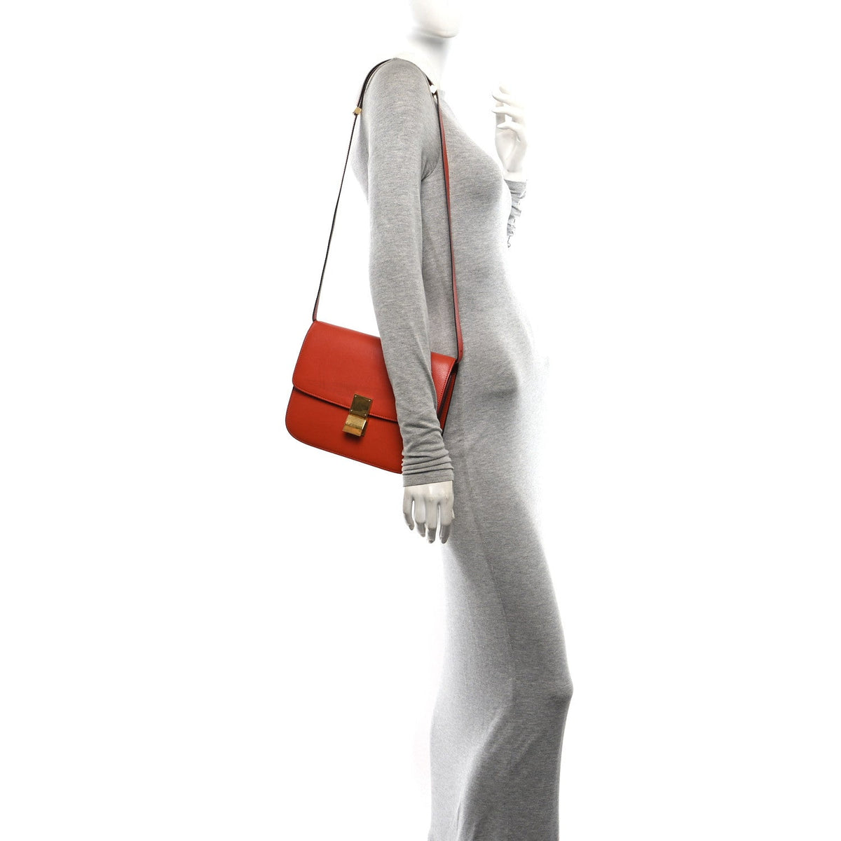 Medium Goatskin Flap Shoulder Bag