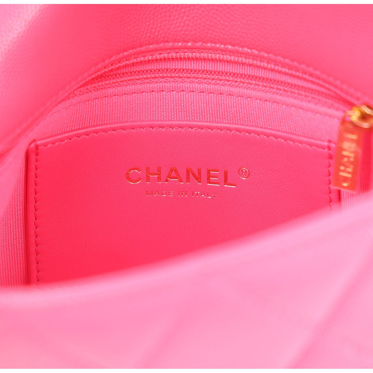 Mini Quilted Caviar Flap Shoulder Bag - Pink