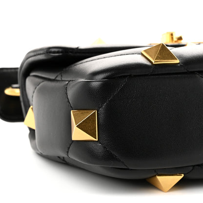 Small Nappa Shoulder Bag - Black