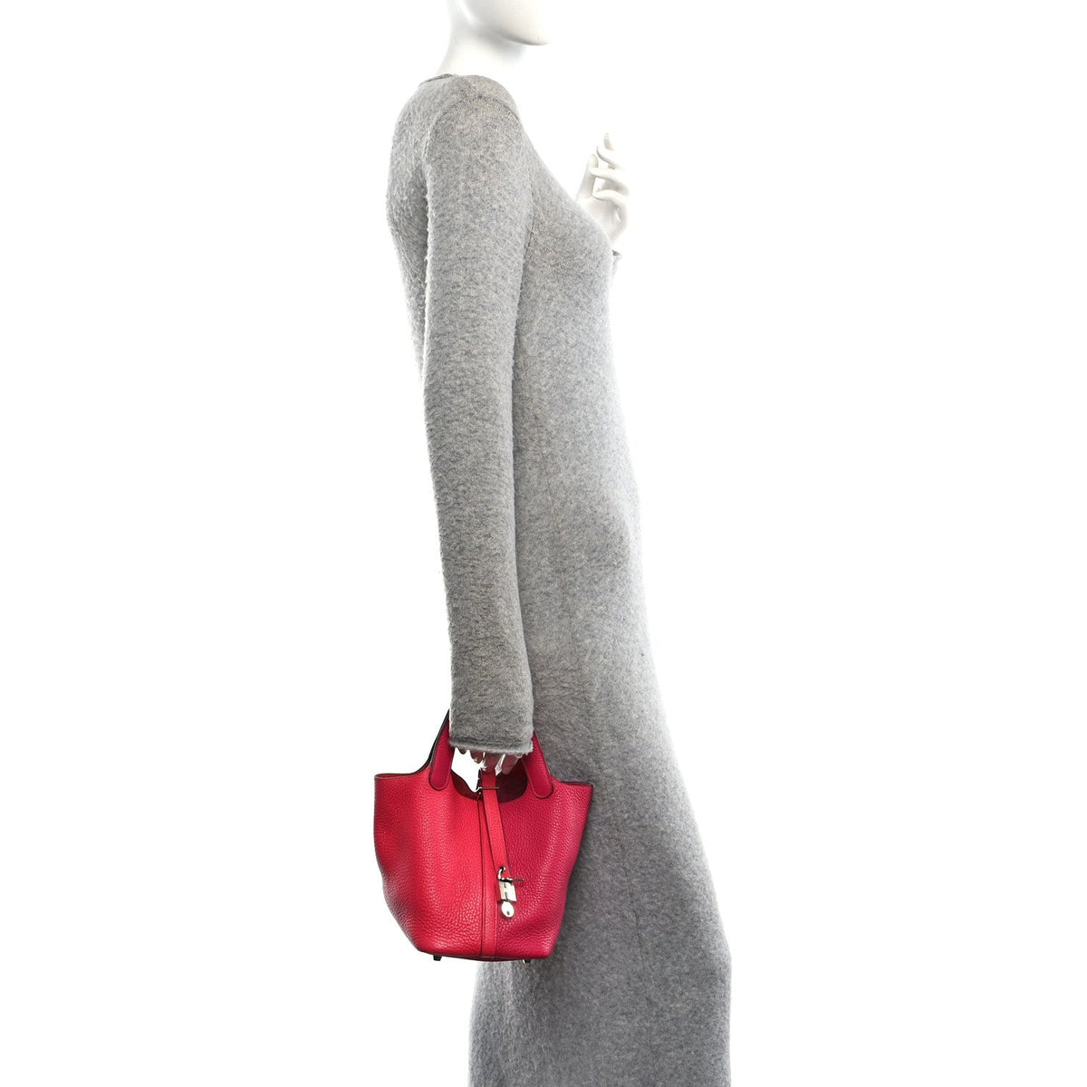 Taurillon Clemence Tri-Color Picotin Loc Handbag