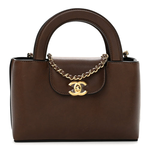 Nano Caviar Handbag - Brown