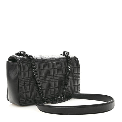 Small Quilted Lambskin Handbag - Black