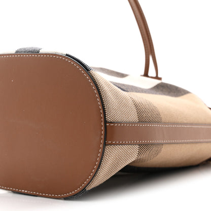 Small Canvas Bucket Bag - Brown
