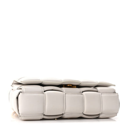 Maxi Lambskin Crossbody Bag - White