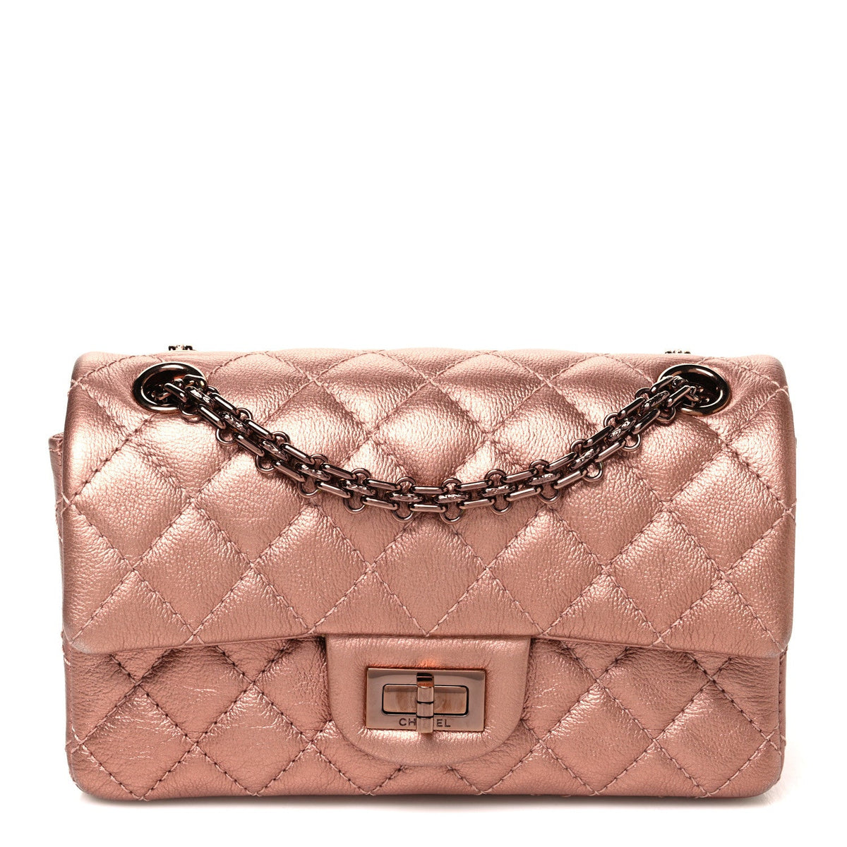 Mini Quilted Calfskin Flap Shoulder Bag - Pink