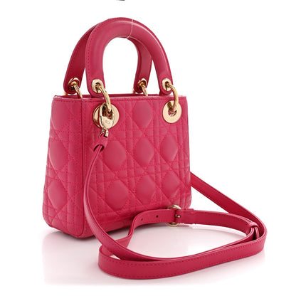 Mini Lambskin Handbag - Pink