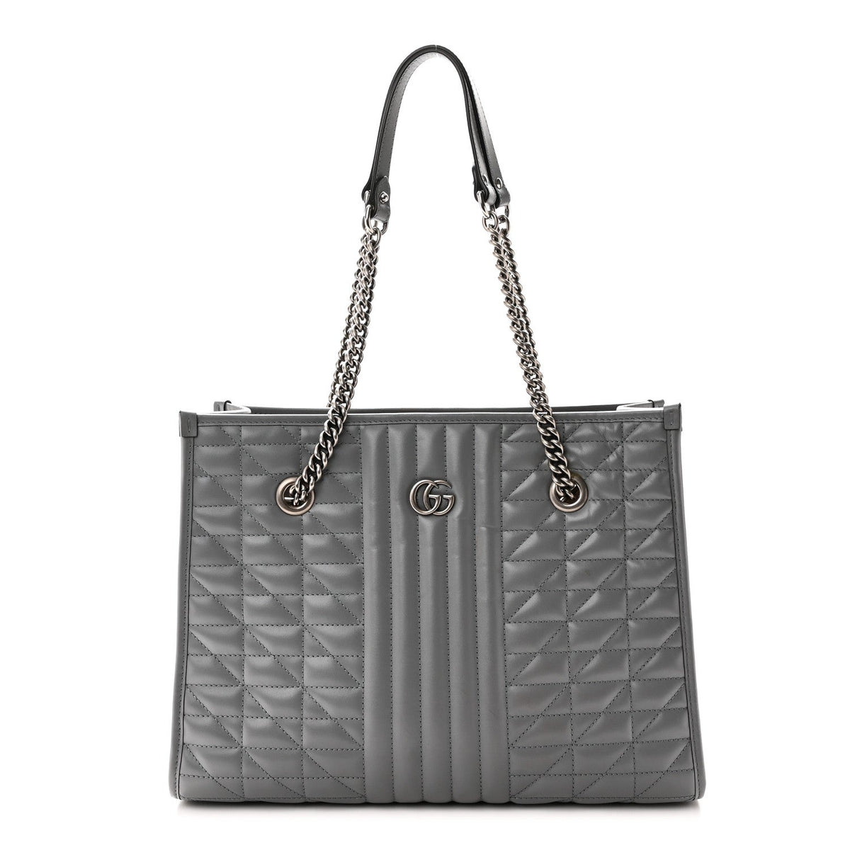 Medium Calfskin Tote Bag - Grey