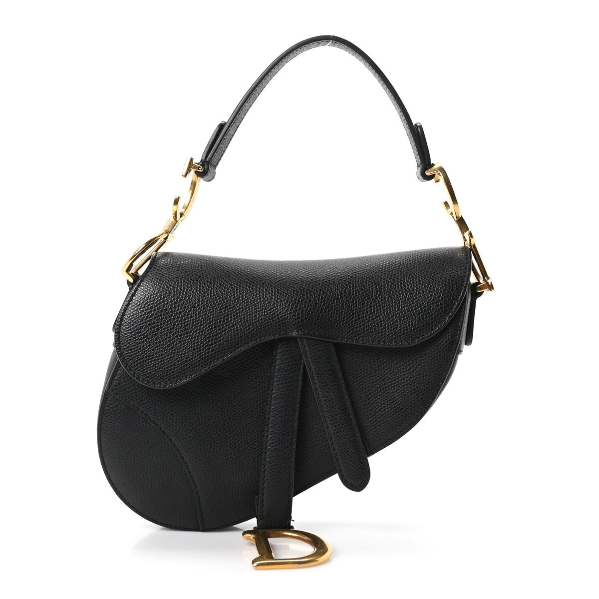 Mini Calfskin Handbag - Black