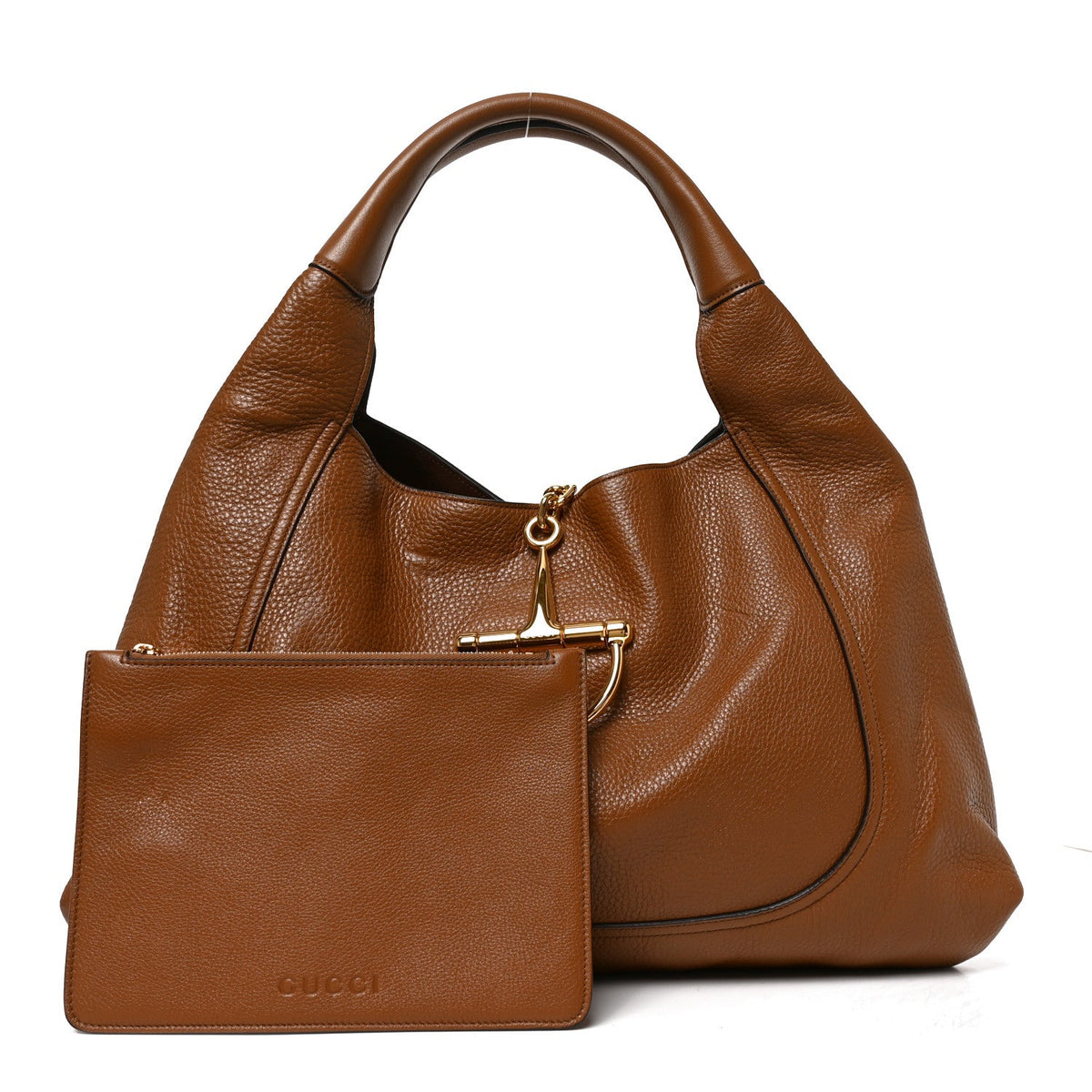 Maxi Calfskin Shoulder Bag - Brown