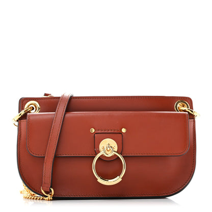 Mini Calfskin Crossbody Bag - Brown