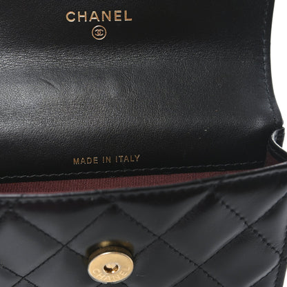 Quilted Calfskin Handbag - Black