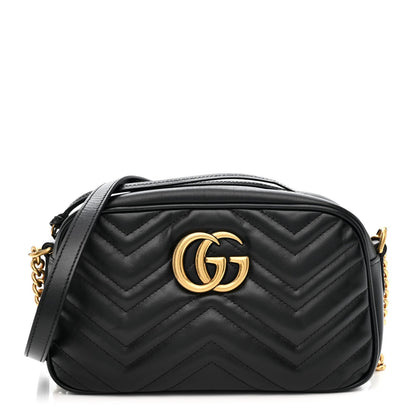 Small Calfskin Shoulder Bag - Black