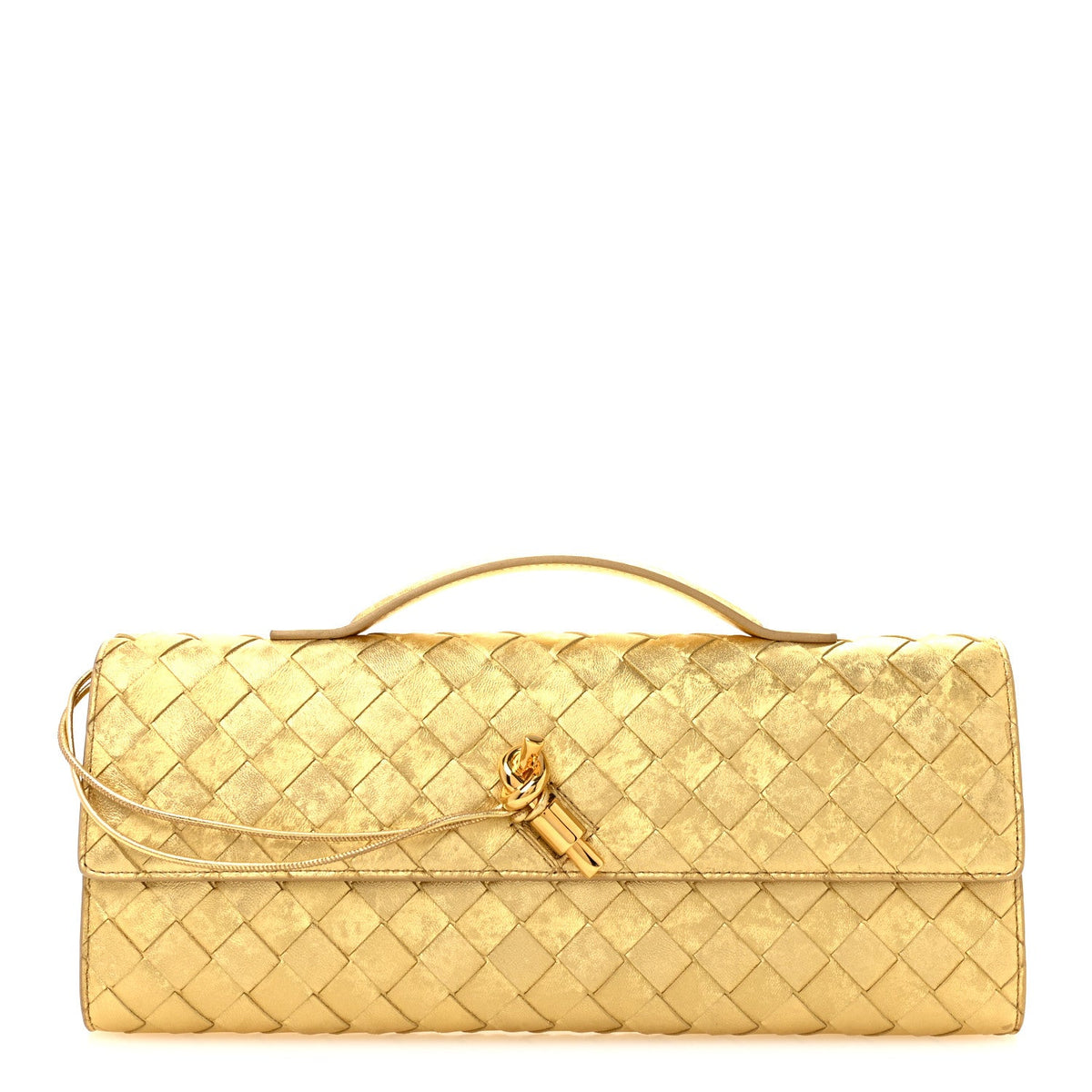 Lambskin Clutch Bag - Gold