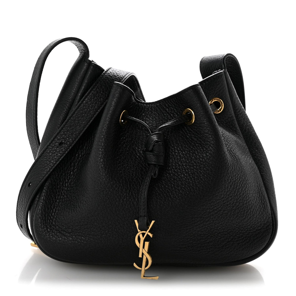 Mini Calfskin Hobo Bag - Black