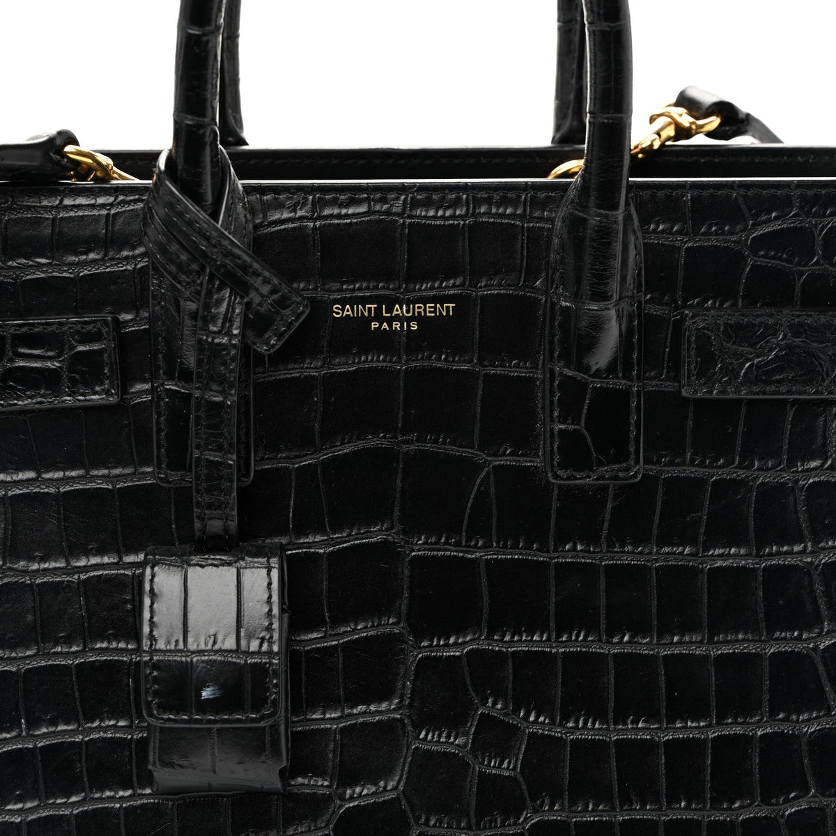 Nano Calfskin Handbag - Black
