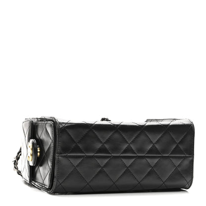 Mini Quilted Handbag - Black