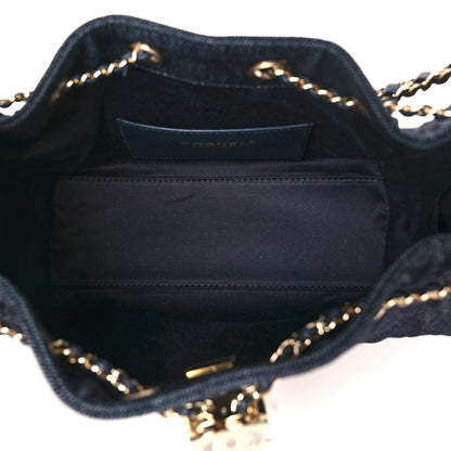 Mini Quilted Handbag - Blue
