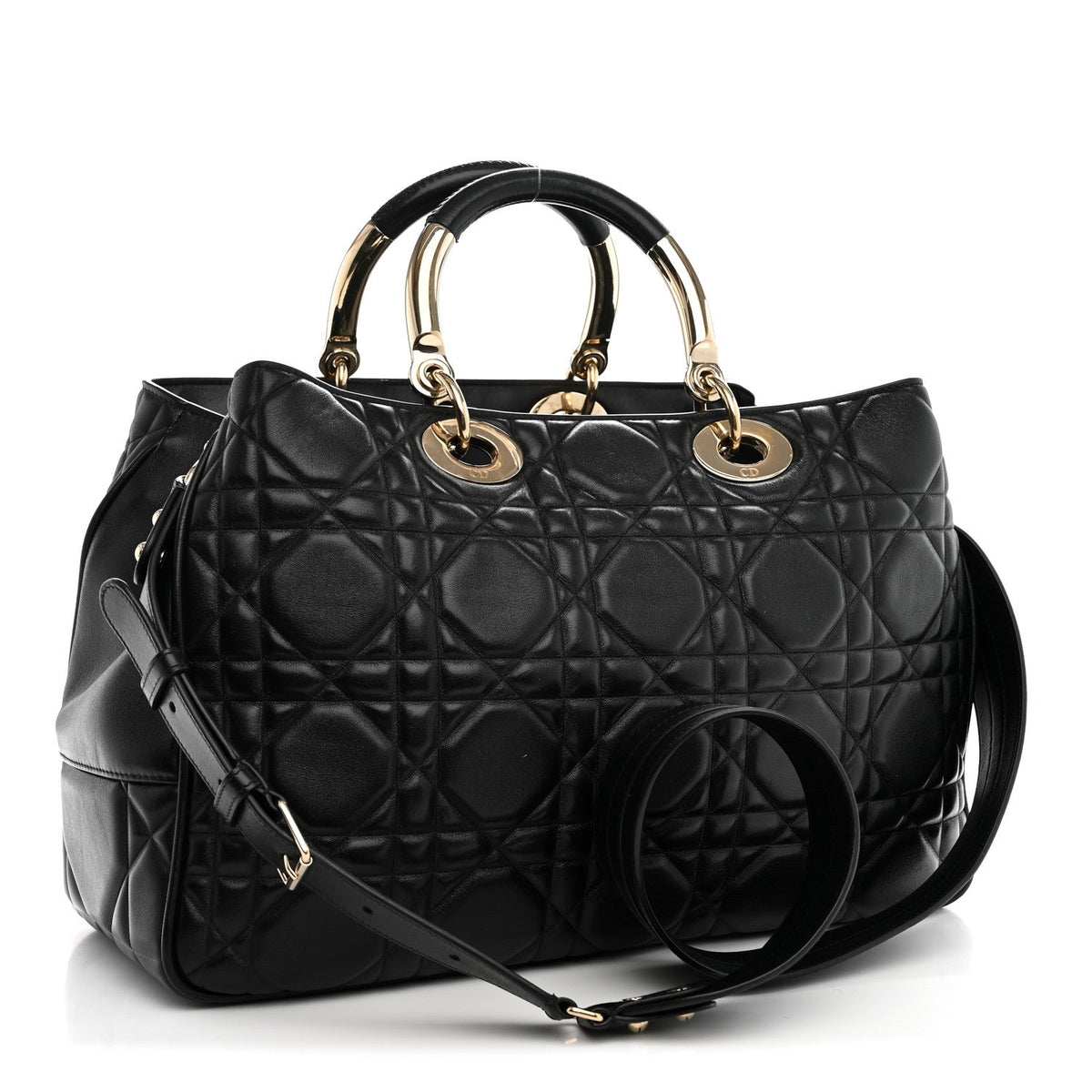 Large Calfskin Handbag - Black