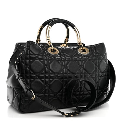 Large Calfskin Handbag - Black