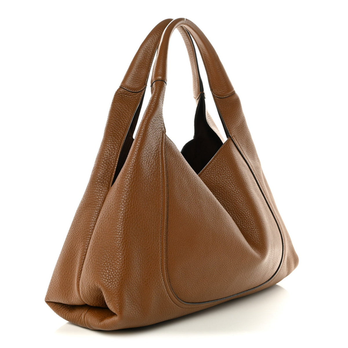 Maxi Calfskin Shoulder Bag - Brown