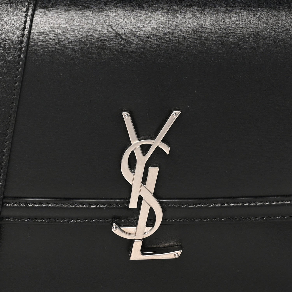 Medium Calfskin Satchel Bag - Black