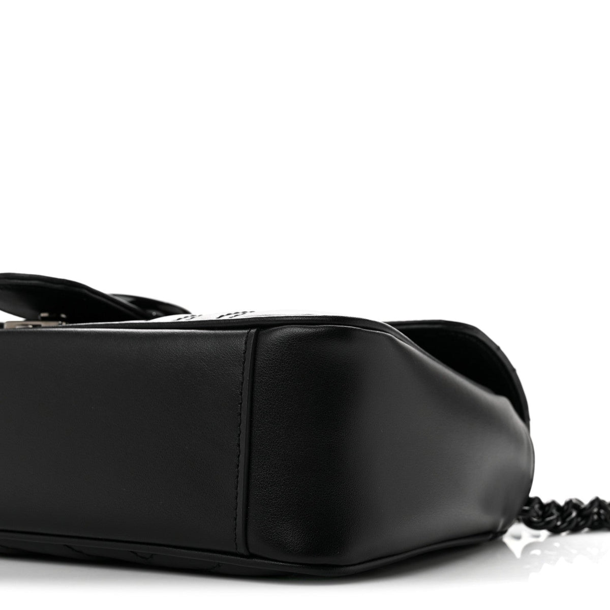 Small Calfskin Shoulder Bag - Black