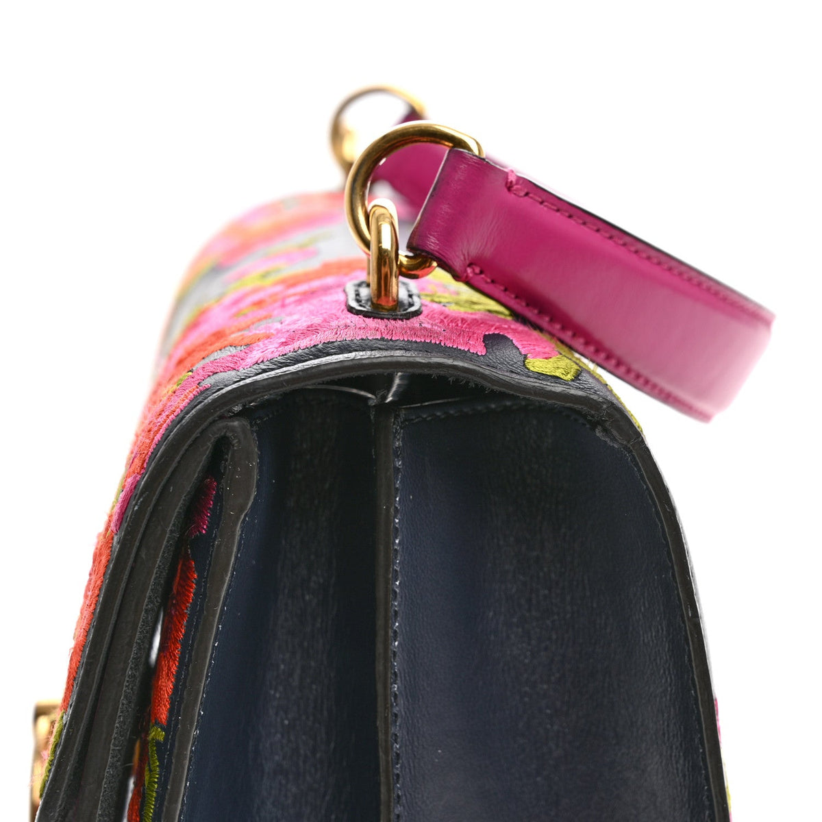 Calfskin Satchel Bag - Red