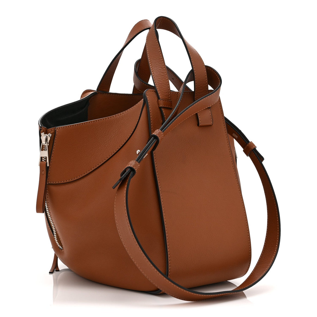 Small Calfskin Shoulder Bag - Tan