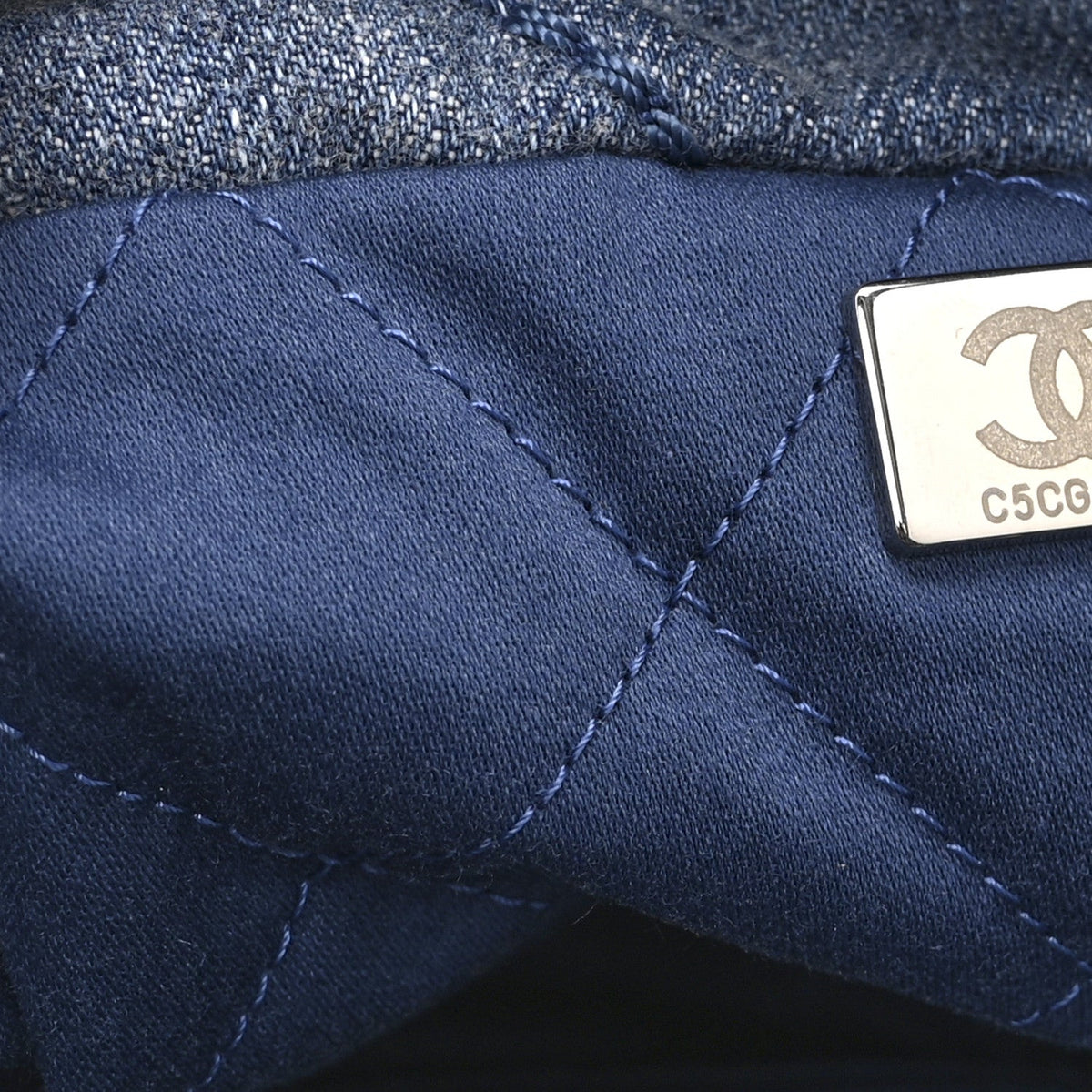 Mini Quilted Handbag - Blue