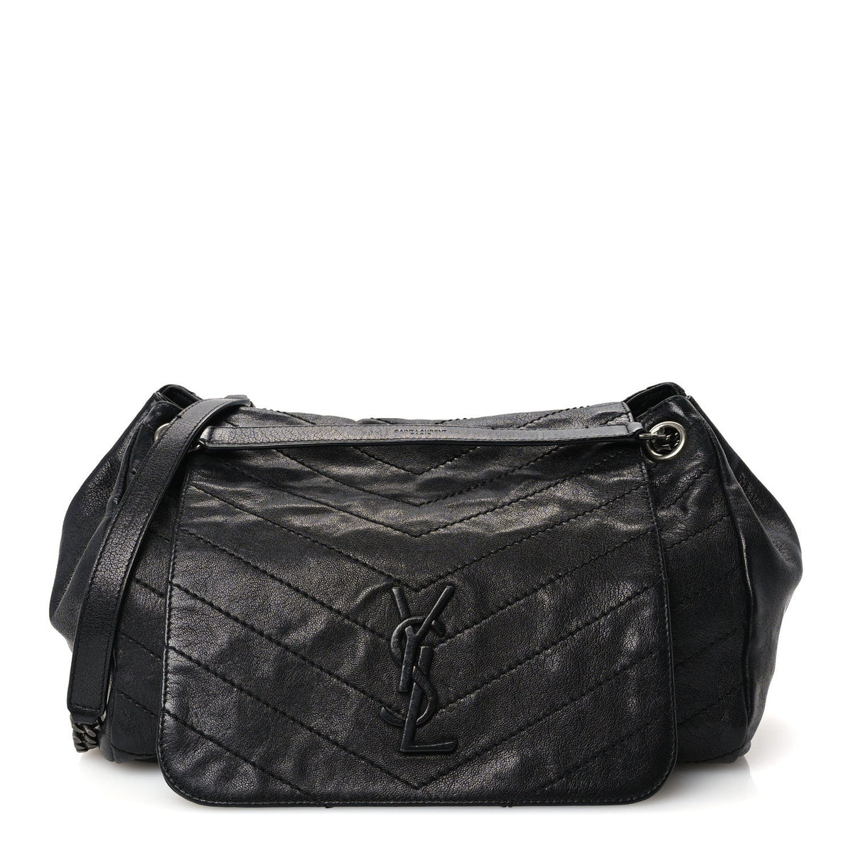 Medium Lambskin Handbag - Black