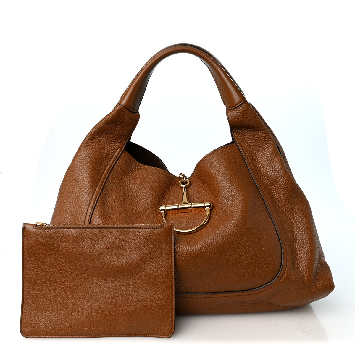 Maxi Calfskin Shoulder Bag - Brown