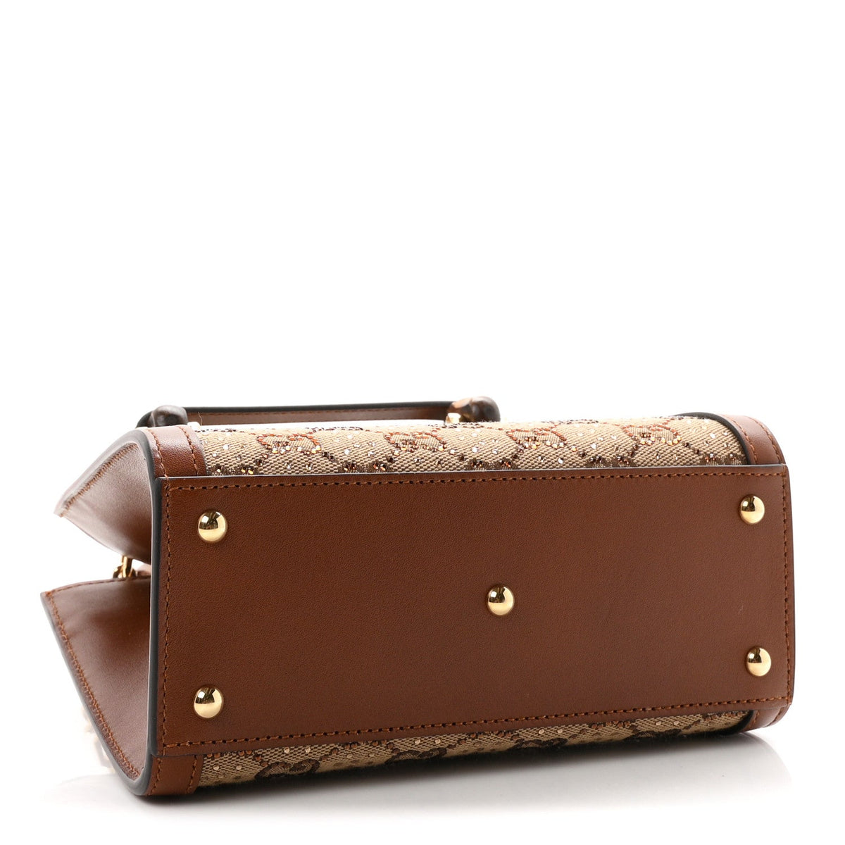 Mini Calfskin Canvas Tote Bag