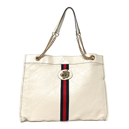 Large Calfskin Tote Bag - White